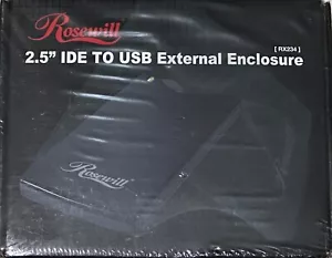 New Sealed Rosewill RX234 2.5" IDE To USB External Enclosure - Picture 1 of 2