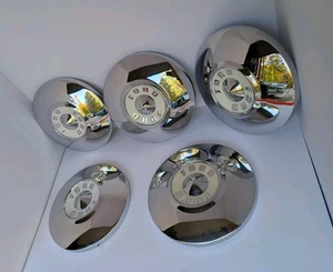 (5) 1956 Ford And Thunderbird Dog Dish Hub Cap Wheel Covers  - Picture 1 of 4