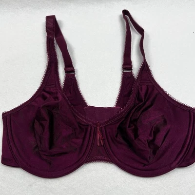 NUEVO Sujetador Wacoal 36C Granate Estilo Con Aros 855192 Sin Relleno Foto 1 de 4