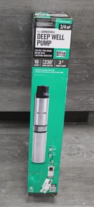 EVERBILT 4” SUBMERSIBLE DEEP WELL PUMP 1 HDSUB7-103 #1001092264 - NEW - Picture 1 of 2