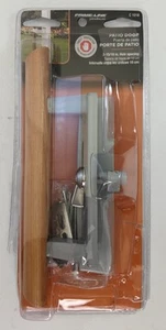 Sliding Glass Door Handle Set Hook Style Internal Lock Diecast & Wood 3-15/16 in - Picture 1 of 2