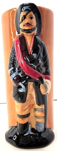 Jolly Roger Pirat Totenkopf Kreuz Knochen Schwerter Tiki Tasse EUC - Bild 1 von 12
