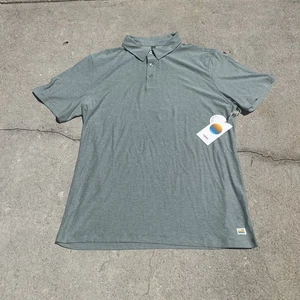 VUORI Strato Tech Polo Shirt Neptune Heather Men's Size Medium V188 NWT $64 - Picture 1 of 11