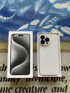 Apple iPhone 15 Pro Max 512 GB White Titanium (AT&T) OPEN BOX! MINT! - Picture 1 of 9