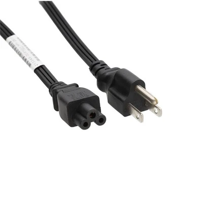 Mixed Lot of 50 US 3-Pin Clover Leaf Mains Power Lead IEC C5 Various Lengths - Image 1 of 4