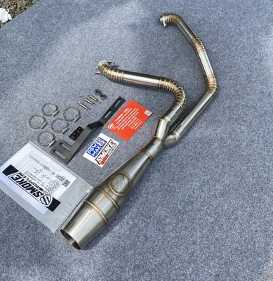 2 INTO 1 Silver Exhaust System Touring Road Glide Bagger Models 2012-2017 - Изображение 1 из 4