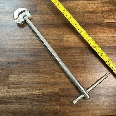 Chave de bacia 11” cabo quadrado vintage EUA - Imagem 1 de 4