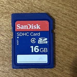 SanDisk 16GB SDHC Class 4 SD Flash Memory Card Camera SDSDB-016G - Picture 1 of 2