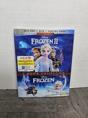 Frozen 1 & 2 - 2 Movie Collection (Blu-ray + DVD) New - Image 1 of 3