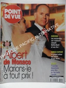 Revue POINT DE VUE n° 2737 magazine de Janvier 2001 Bon Etat albert de monaco - Picture 1 of 1