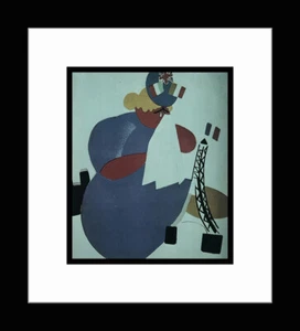 ART DECO • Custom Framed Vladimir Lebedev Caricature Art Plate - Picture 1 of 1