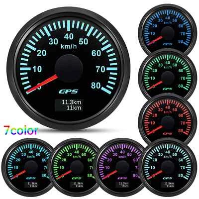 52mm Digital GPS Tacho Gauge Tacho 0-80km/h für Simson,Star - Bild 1 von 4