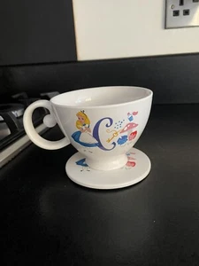 Alice In Wonderland Genuine Disney Teacup/Mug And Coaster - Picture 1 of 6