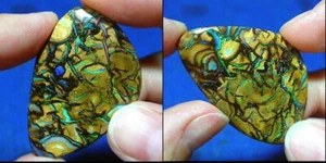 Venas Llenas de Color * Par de Ópalo Yowah Sólido Natural Australiano 99 quilates - Imagen 1 de 4