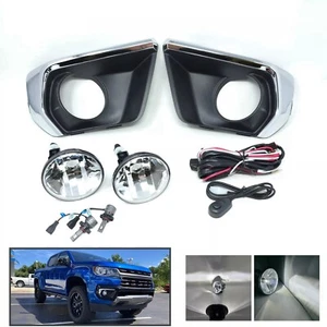 Clear LED Fog Lights Kit For 2021 2022 Chevy Colorado w/Chrome Bezel Switch Wire - Bild 1 von 17