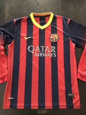 Kit de camisa de futebol Nike FC Barcelona Home 2010/11 tamanho L Andres Iniesta - Imagem 1 de 4