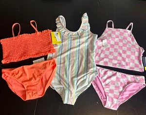 NWT GAP KIDS Girls Size XL (12) Lot of 3 Bathing Suits/Swimsuits Colorful NEW - Picture 1 of 6