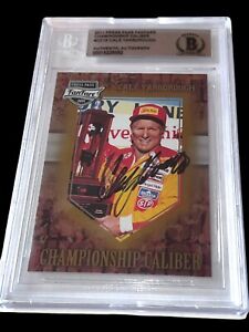 Cale Yarborough 2011 PRESS PASS FANFARE CHAMPIONSHIP signed card with BAS COA