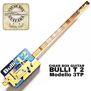 Bulli t2 3tpv Cigar Box Guitar MATTEACCI'S Made IN Italy - Picture 1 of 4