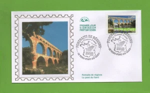 FDC 2003 - The Bridge the Gard - Series " Portraits of Regions " ( Ref. 8606) - Picture 1 of 2