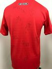 Signed MK Dons Milton Keynes Football Shirt Size Small Red with 10+ autographs