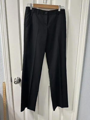 Ted Baker Black Wool Blend Straight Leg Dress Pants Size 1 US 4 29x33” Business - Image 1 of 4