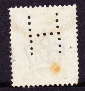 GB Ed VII 2.5d blue - Large H perfin - Picture 1 of 2