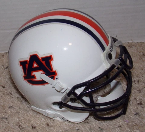 Cool Schott College Auburn Tigers White 3 5/8 Mini Football Helmet Cover