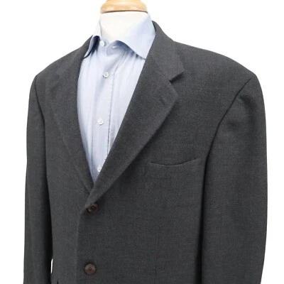 Blazer chaqueta deportiva Nautica gris oscuro 100 % lana franela espiga 3 botones 46R Foto 1 de 4