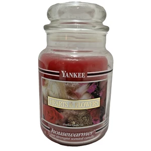 Yankee Candle Hearts & Flowers Black Band 22oz Candle Retired RARE! New! unused - Picture 1 of 6