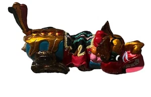 Chinese  Wooden Dragon Puppet Foo Dog New Year Hand Carved And Painted - Picture 1 of 10