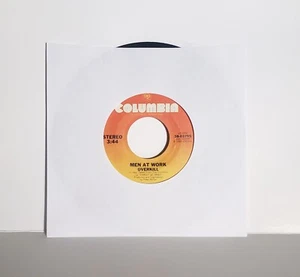 Men at Work Overkill/Till the Money Runs Out 45 rpm 7" Singles Vinyl Records - Picture 1 of 3
