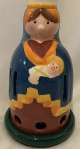 Mother & Child Ceramic Candle Holder 6.5” - Picture 1 of 5