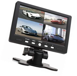 7" HD LCD Screen 4 Split Quad Reverse Display Car Rearview Monitor for Truck Bus - Picture 1 of 12