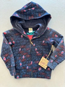 Billabong Sweatshirt Kids Girl's 4 New Billy Girls Full Zip Logo Fleece Hoodie - Picture 1 of 5