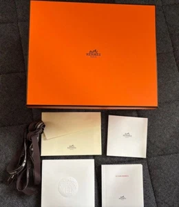 Hermes Empty Box Orange BOX Evelyn TPM HERMES 069 - Picture 1 of 2