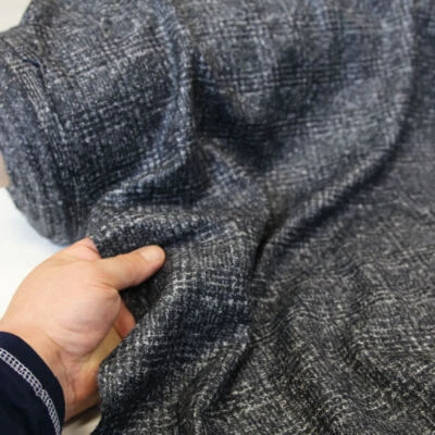 50cm Mohair Designer Winter JERSEY anthrazit  elastischer warmer Stoff Meterware - Bild 1 von 2