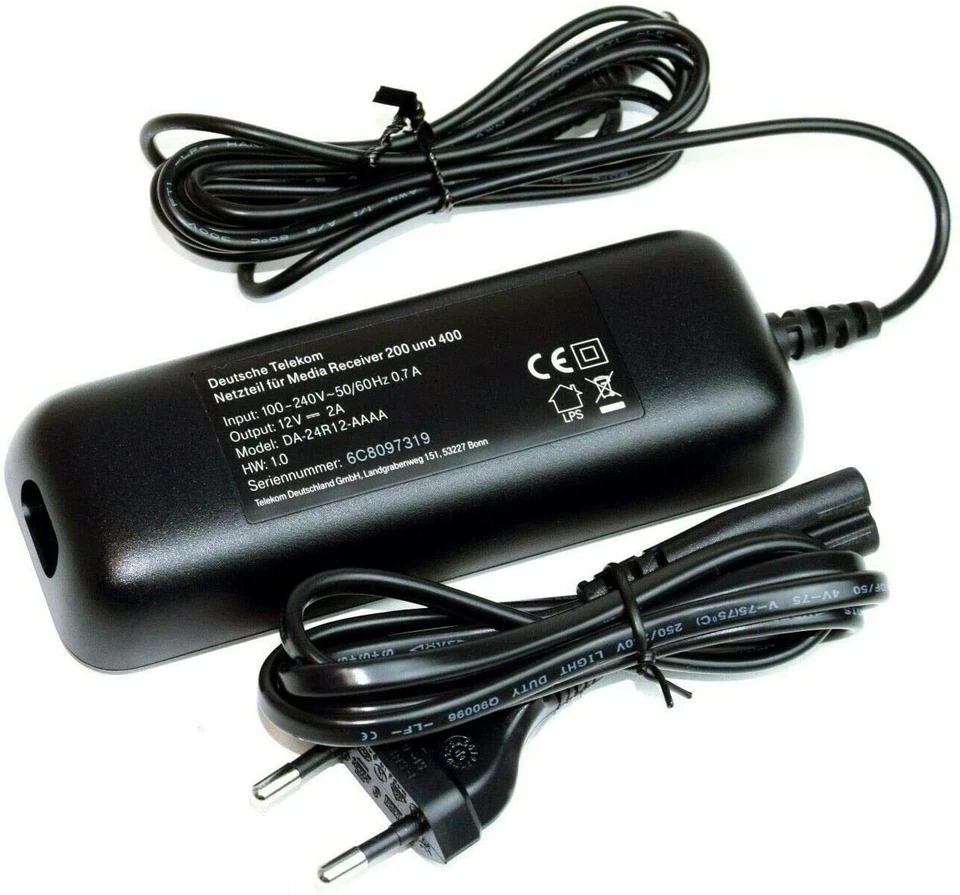 Original Netzteil für Media Receiver MR 400 & MR 200 (DA-24R12-AAAA) Telekom