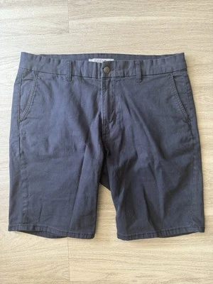 Joes Jeans Trouser Shorts Mens 34 Navy Blue Chino  Flat Front Stretch 9" Inseam - Image 1 of 4
