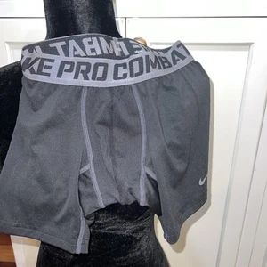 NWT Nike Boys Shorts Youth Small Black Compression Dri-Fit Training Workout - Picture 1 of 4