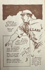 1981 Bob Parker Hall Of Fame Series 3 Addie Joss - Picture 1 of 1