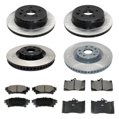 For Lexus RC350 15-20 Brake Kit Electrophoretic Coated Plain Front & Rear Brake - Image 1 of 4