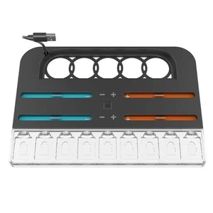 For NS2 Charging Station with Space for 4 Controllers and 9 Game Cartridges - Zdjęcie 1 z 19
