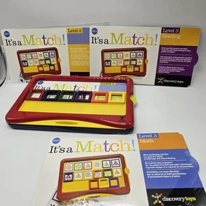 Discovery Toys Its A Match Level 1 2 3 Reading Math Learning Tiles 4 sets 2003 - Picture 1 of 6