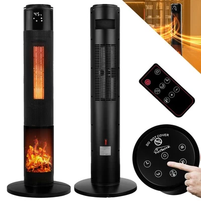 TRONITECHNIK Turm Keramik Heizlüfter Keramikheizer Heizgerät Heizstrahler Elektro Kamin 2000W