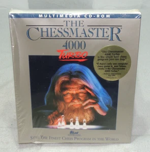 The CHESSMASTER 4000 TURBO Big Box PC Computer Game DISC CD-Rom New Sealed Vtg - Picture 1 of 7