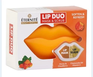 Eternite Lip Duo Mask & Lip Scrub Cloudberry Repair & Moisture Shea Butter Gift - Picture 1 of 1