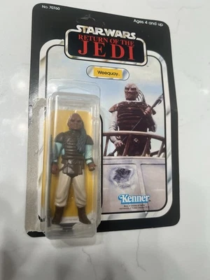 Figura Kenner Weequay De Colección SIN PERFORAR 65Back Star Wars ROTJ 1983 Tapa Trasera Foto 1 de 4