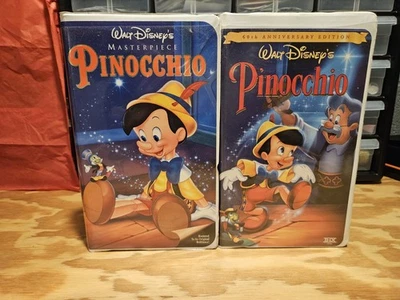 Pinocchio VHS Disney Masterpiece & 60th Anniversary Set, Children's Movies Foto 1 de 4