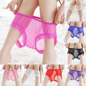 Élégant slip transparent pour femme sous vêtement en dentelle respirante coup - Picture 1 of 21
